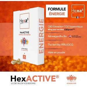 Gélules CBD énergie Hexactive
