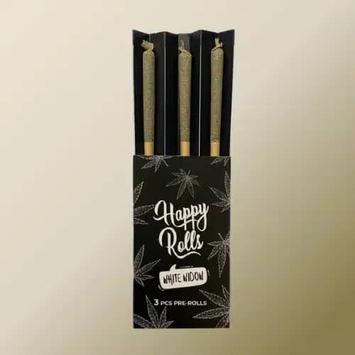 Pre-roulés CBD White Widow x3 – Happy Rolls